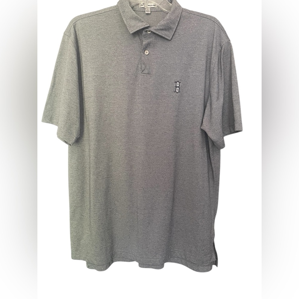 Peter Millar Men’s Size Large Charcoal Polo Golf Shirt